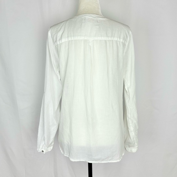 Cream white embroidered shirt - Picture 6 of 7